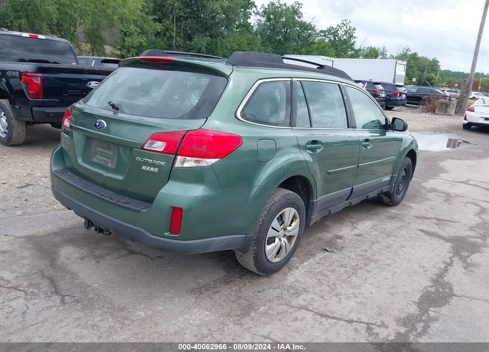 2011 SUBARU OUTBACK 2.5I VIN: 4S4BRBAC9B3371609