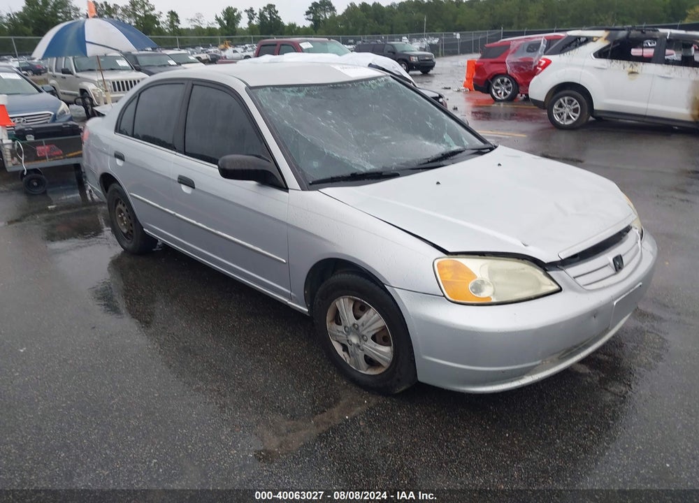 2001 HONDA CIVIC LX VIN: 1HGES16581L049795