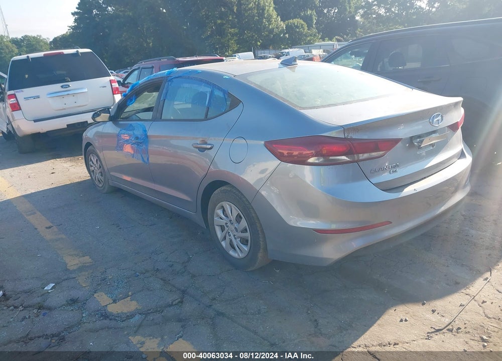 2017 HYUNDAI ELANTRA SE VIN: 5NPD74LFXHH166951