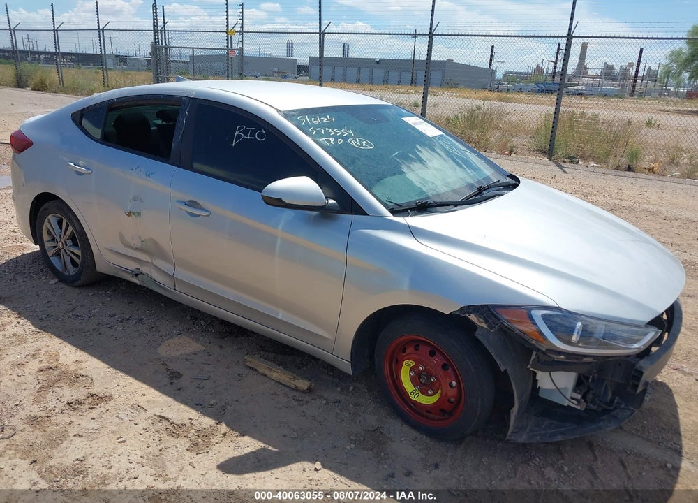 2018 HYUNDAI ELANTRA SEL VIN: KMHD84LF7JU504326
