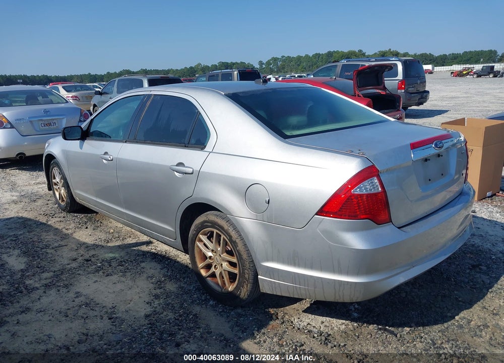 2012 FORD FUSION S VIN: 3FAHP0GAXCR389706