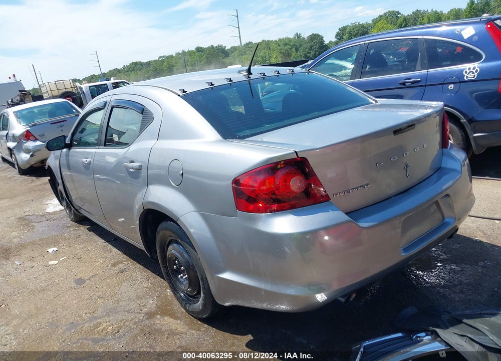 2013 DODGE AVENGER SE V6 VIN: 1C3CDZAG3DN748725