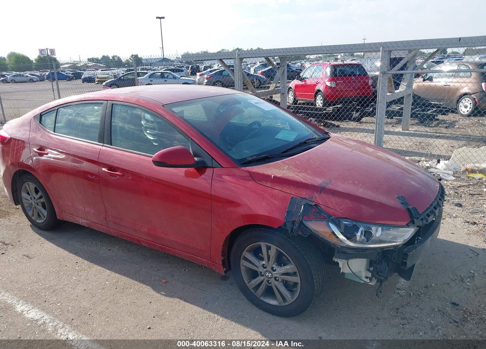 2018 HYUNDAI ELANTRA SEL VIN: 5NPD84LFXJH331187