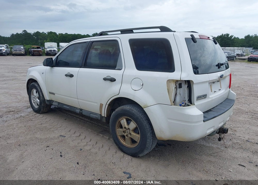2008 FORD ESCAPE XLT VIN: 1FMCU93168KE58955