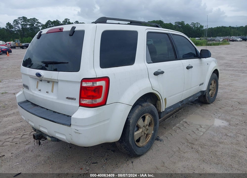 2008 FORD ESCAPE XLT VIN: 1FMCU93168KE58955
