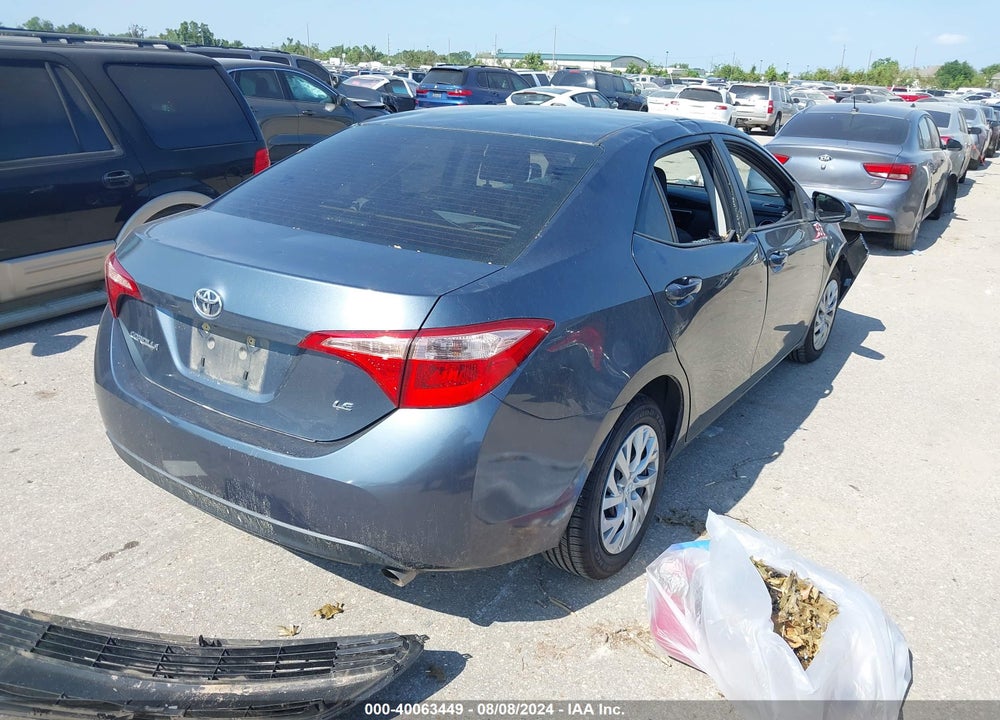 2018 TOYOTA COROLLA LE VIN: 2T1BURHE6JC971285