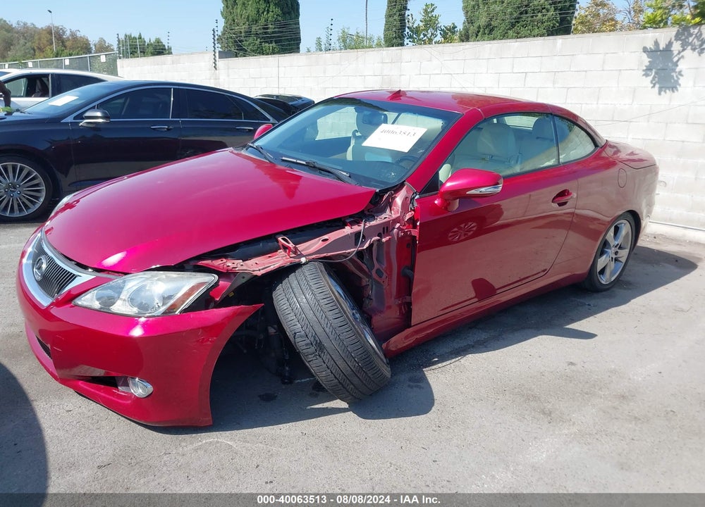 2010 LEXUS IS 250C VIN: JTHFF2C28A2508397