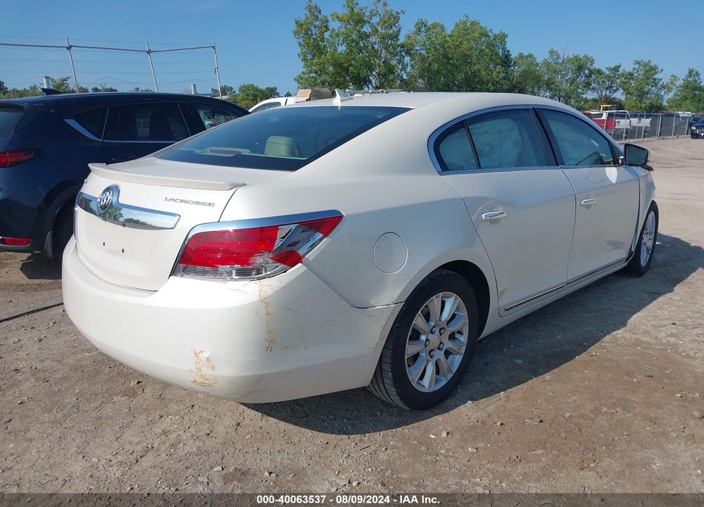 2012 BUICK LACROSSE LEATHER GROUP VIN: 1G4GC5ERXCF323673