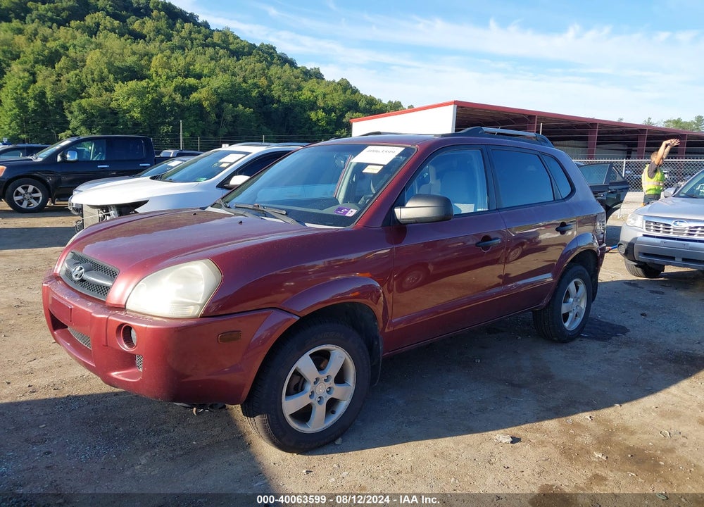 2007 HYUNDAI TUCSON GLS VIN: KM8JM72B47U636516