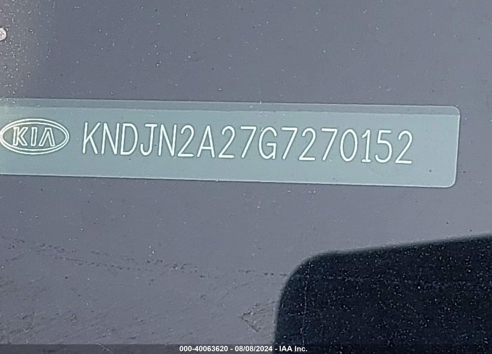 2016 KIA SOUL VIN: KNDJN2A27G7270152
