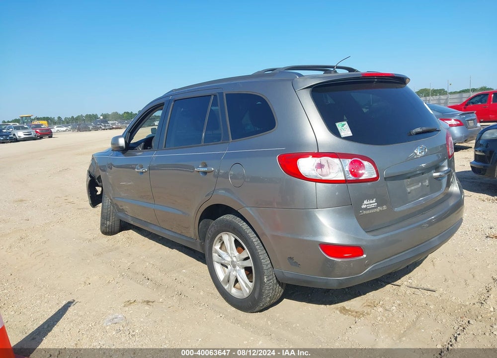 2012 HYUNDAI SANTA FE LIMITED V6 VIN: 5XYZK4AG9CG128529