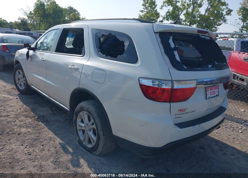 2012 DODGE DURANGO CREW VIN: 1C4RDJDG5CC158815
