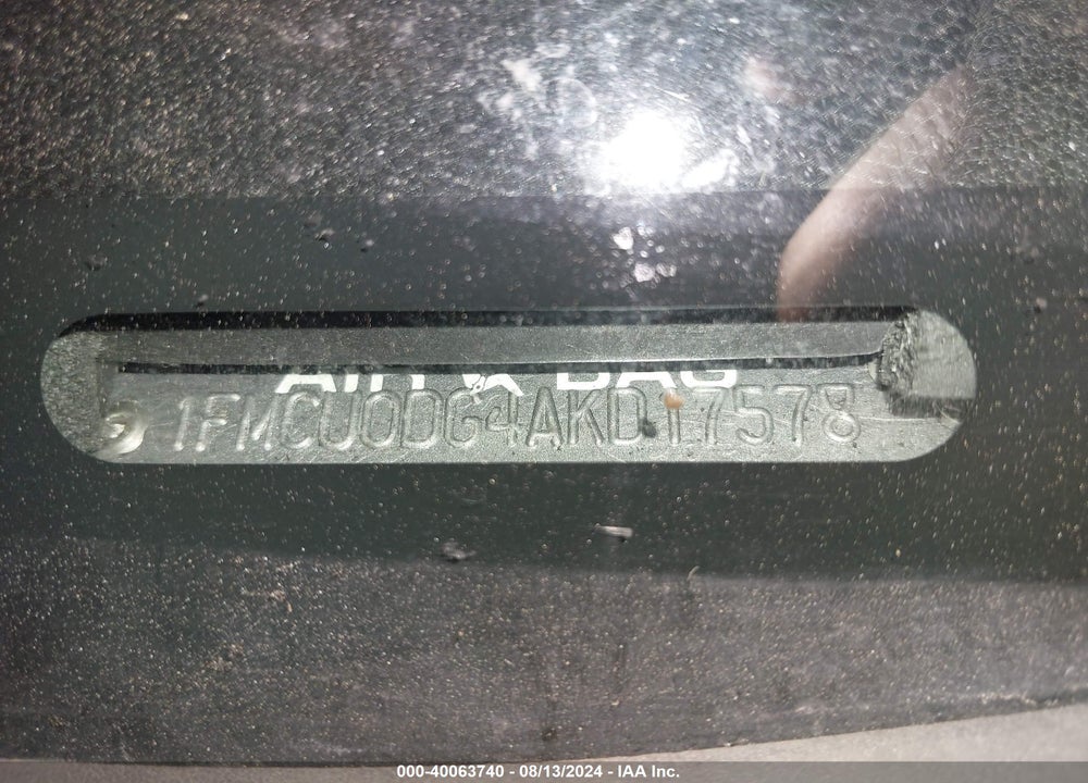 2010 FORD ESCAPE XLT VIN: 1FMCU0DG4AKD17578