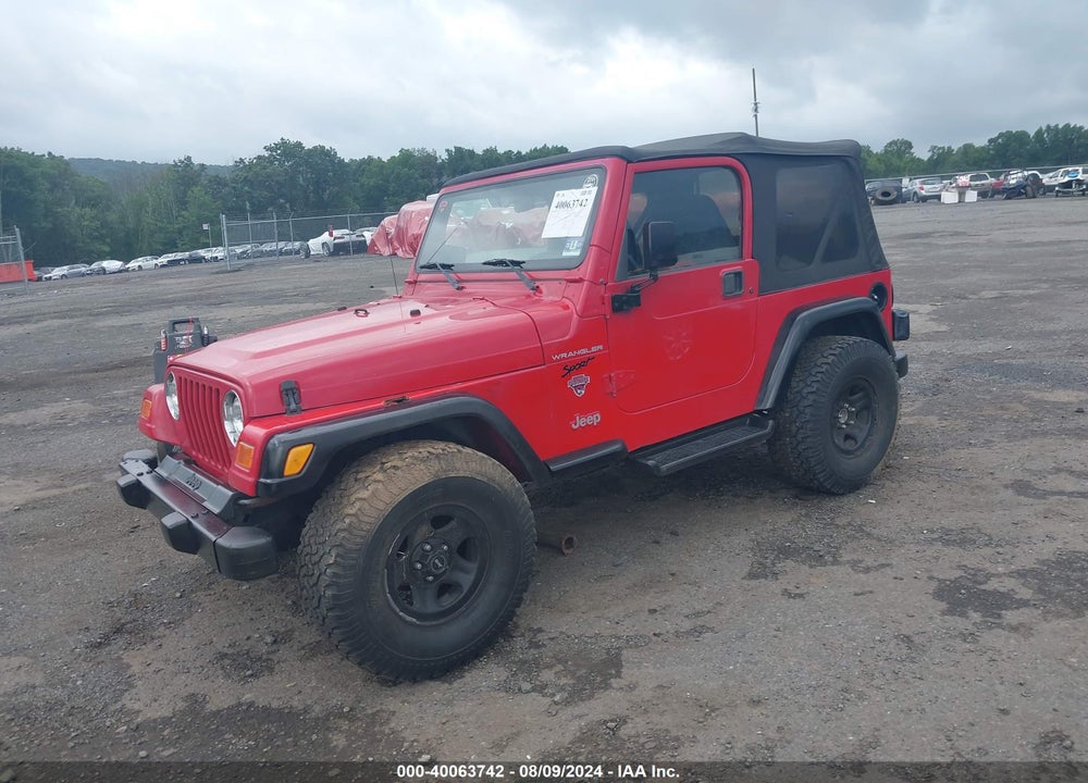 2001 JEEP WRANGLER SE VIN: 1J4FA29P21P302671