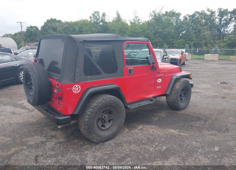 2001 JEEP WRANGLER SE VIN: 1J4FA29P21P302671