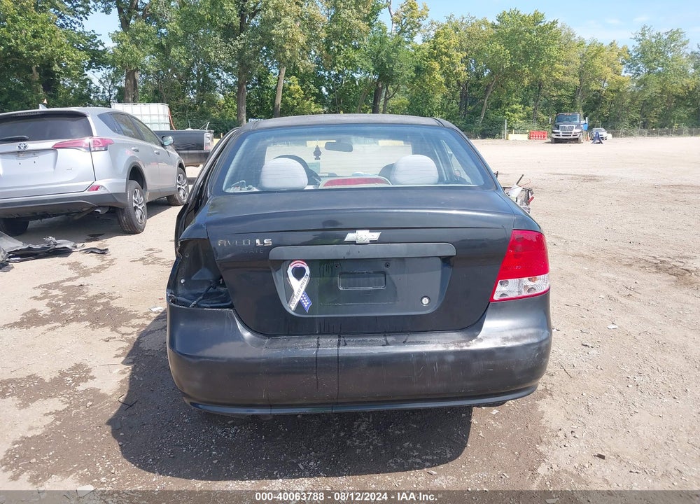 2005 CHEVROLET AVEO LS VIN: KL1TD526X5B346673