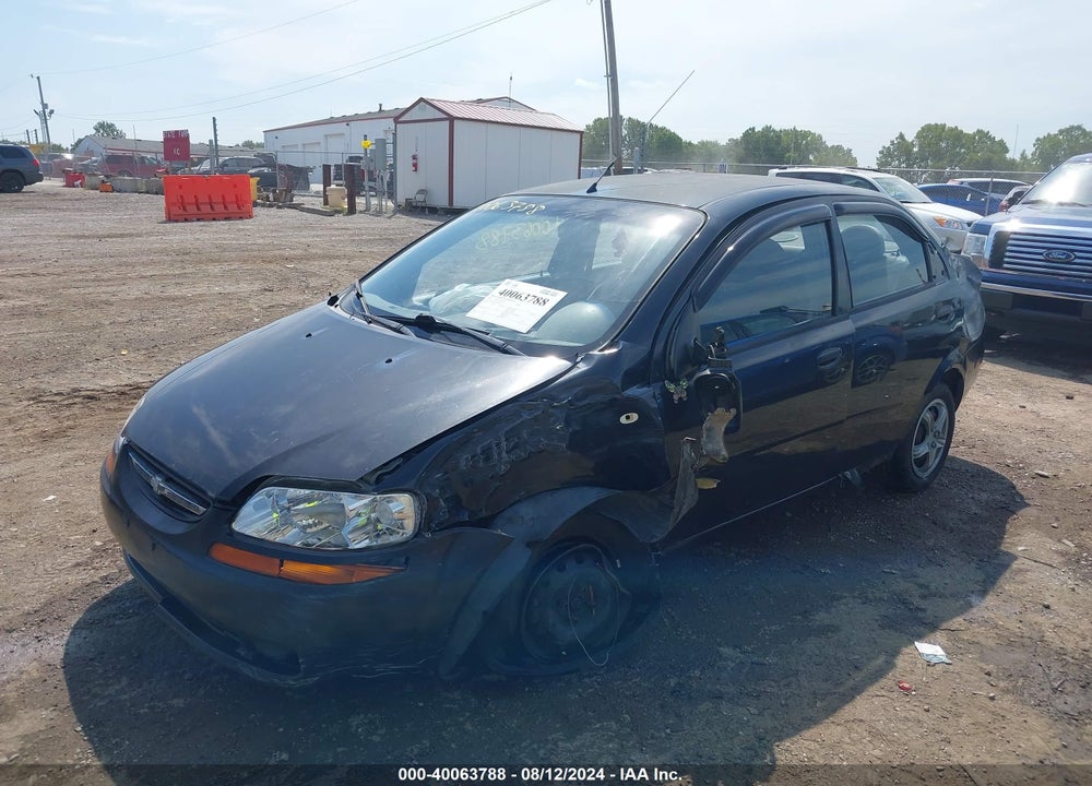 2005 CHEVROLET AVEO LS VIN: KL1TD526X5B346673