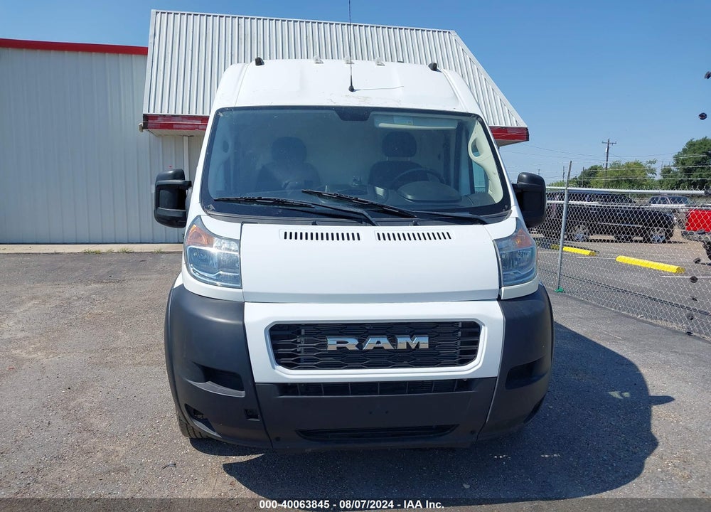 2019 RAM PROMASTER 2500 HIGH ROOF 136 WB VIN: 3C6TRVCG9KE522748