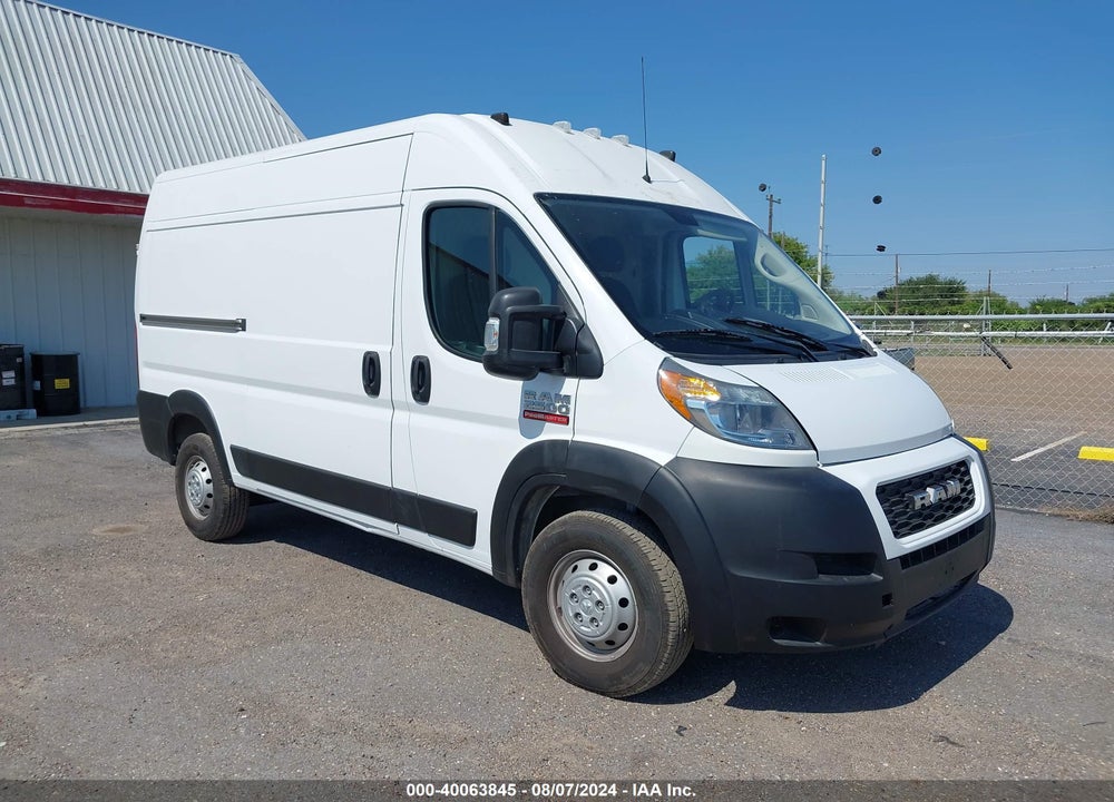 2019 RAM PROMASTER 2500 HIGH ROOF 136 WB VIN: 3C6TRVCG9KE522748