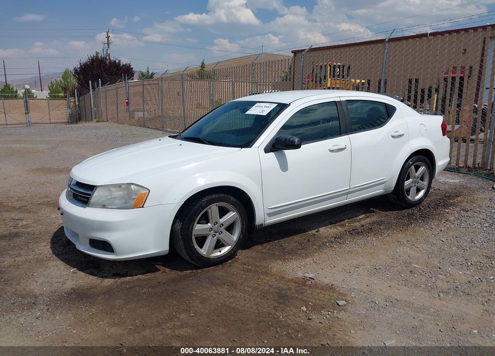 2011 DODGE AVENGER MAINSTREET VIN: 1B3BD1FB4BN588956