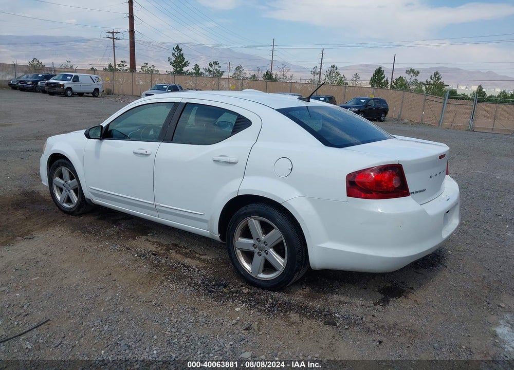 2011 DODGE AVENGER MAINSTREET VIN: 1B3BD1FB4BN588956