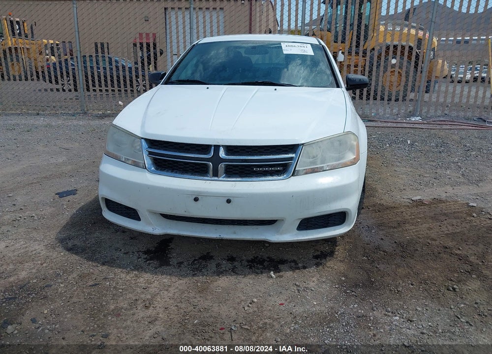 2011 DODGE AVENGER MAINSTREET VIN: 1B3BD1FB4BN588956
