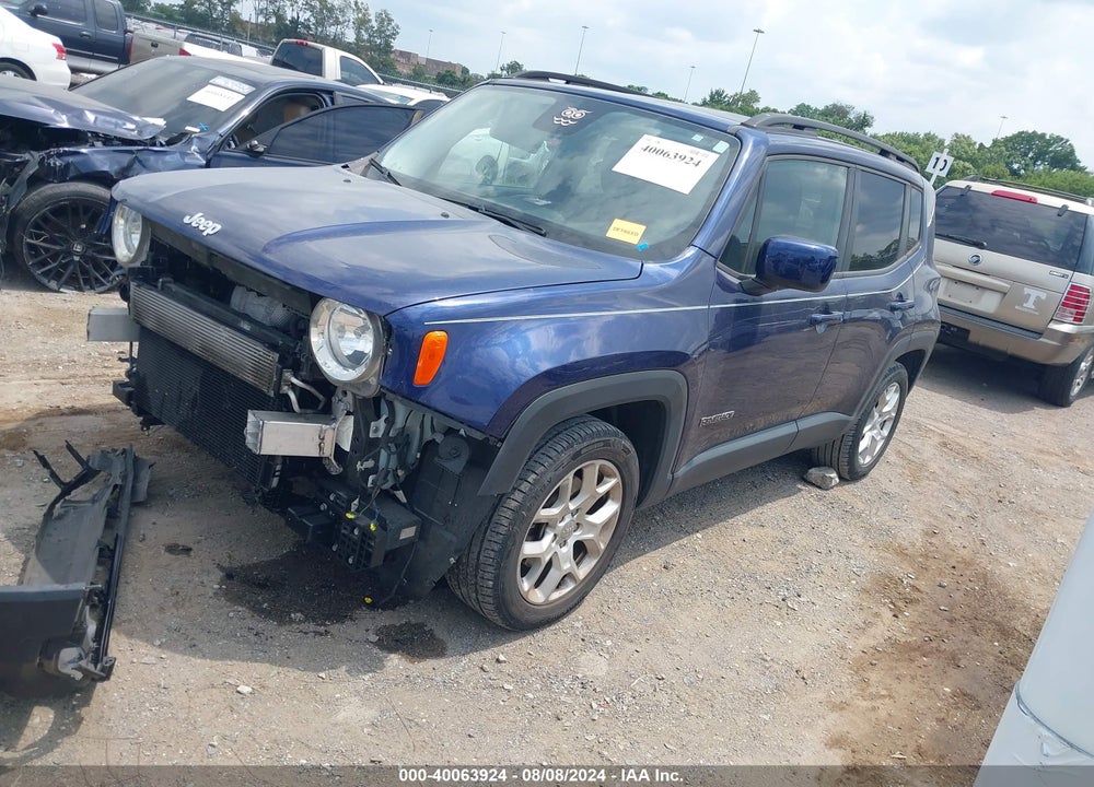2016 JEEP RENEGADE LATITUDE VIN: ZACCJABT7GPE07437