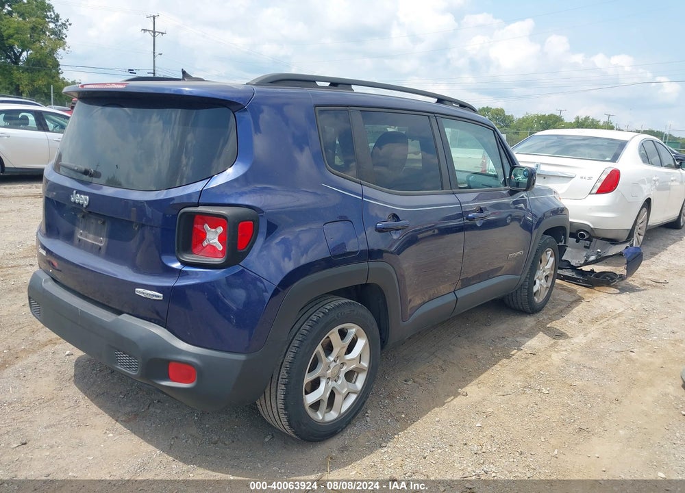 2016 JEEP RENEGADE LATITUDE VIN: ZACCJABT7GPE07437