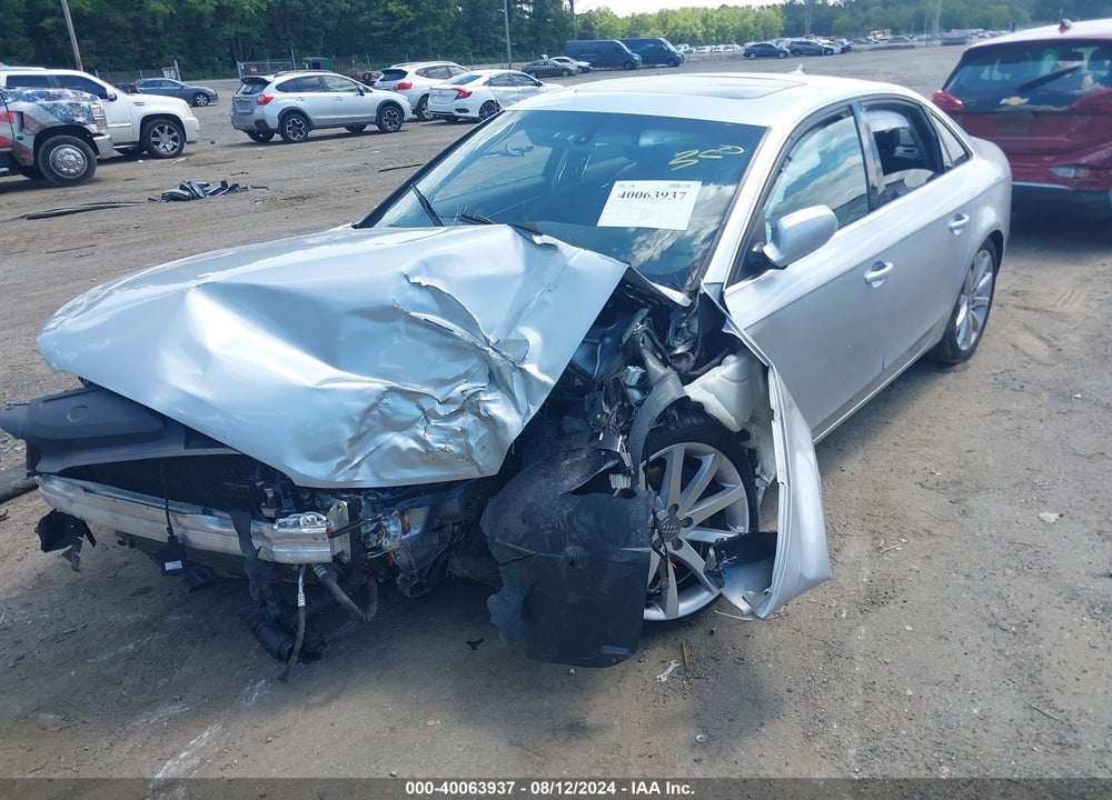 2013 AUDI A4 2.0T PREMIUM VIN: WAUFFAFL1DN048046