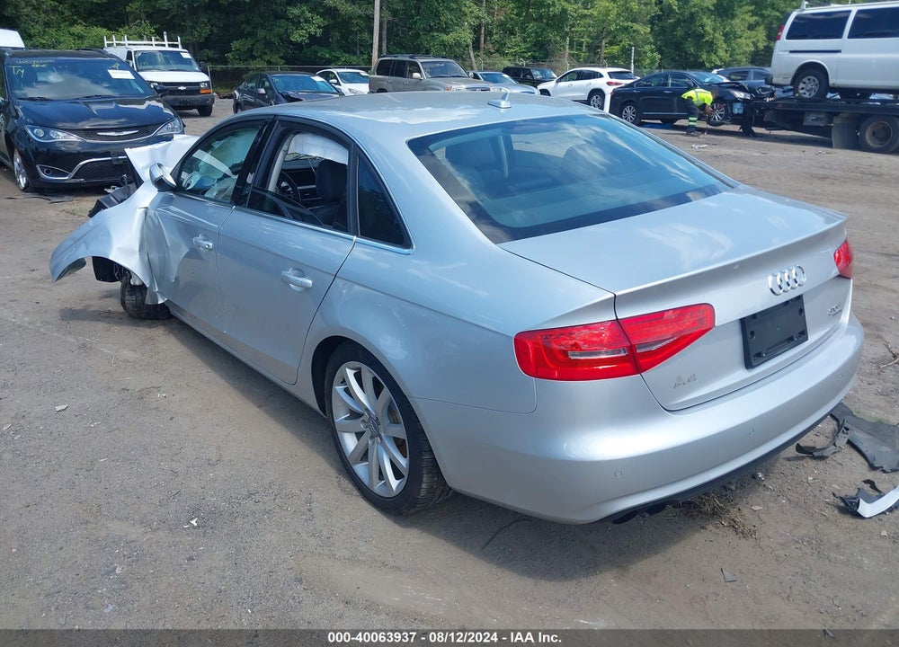 2013 AUDI A4 2.0T PREMIUM VIN: WAUFFAFL1DN048046