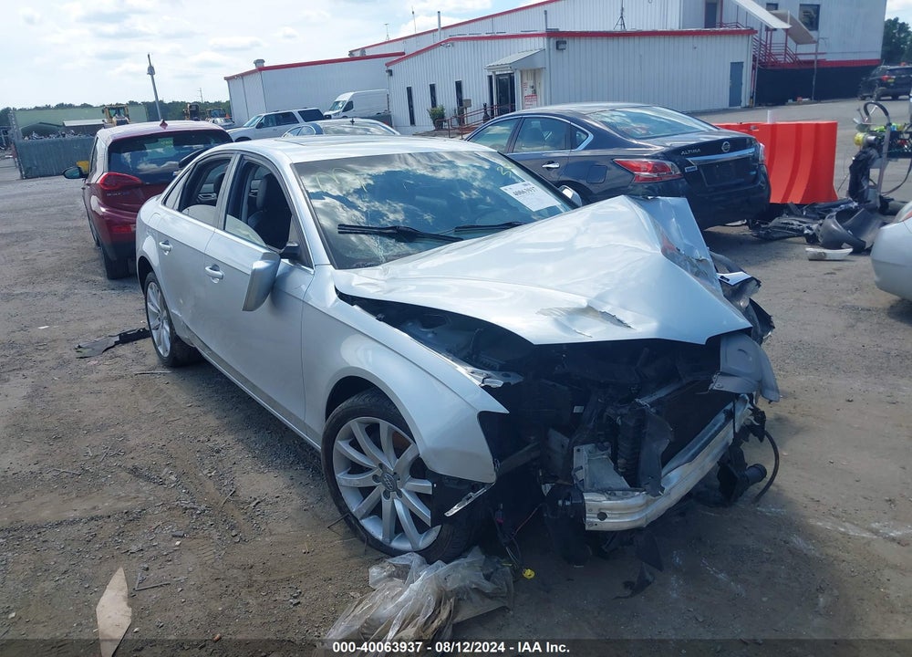 2013 AUDI A4 2.0T PREMIUM VIN: WAUFFAFL1DN048046