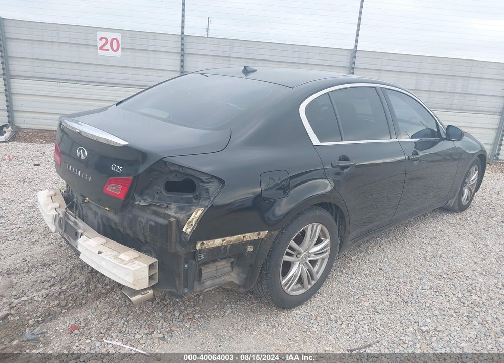 2012 INFINITI G25 JOURNEY VIN: JN1DV6AP7CM812977