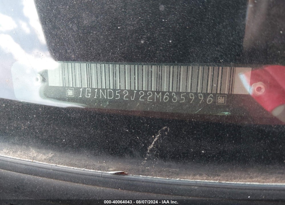 2002 CHEVROLET MALIBU VIN: 1G1ND52J22M635996