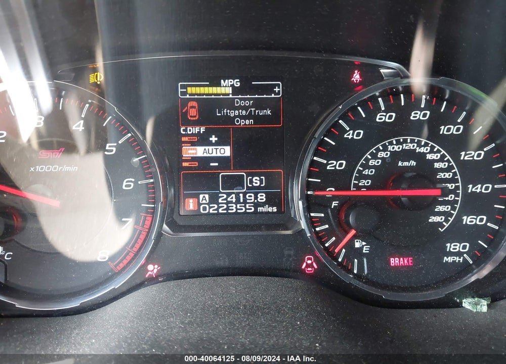 2021 SUBARU WRX STI VIN: JF1VA2E61M9800437