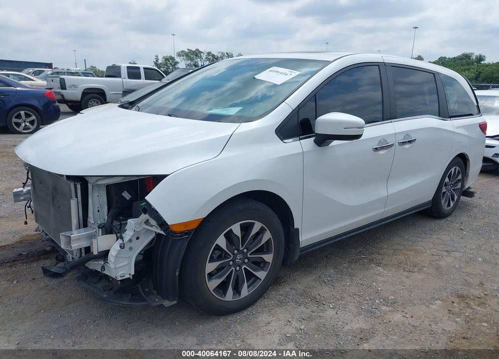 2022 HONDA ODYSSEY EX-L VIN: 5FNRL6H75NB052588