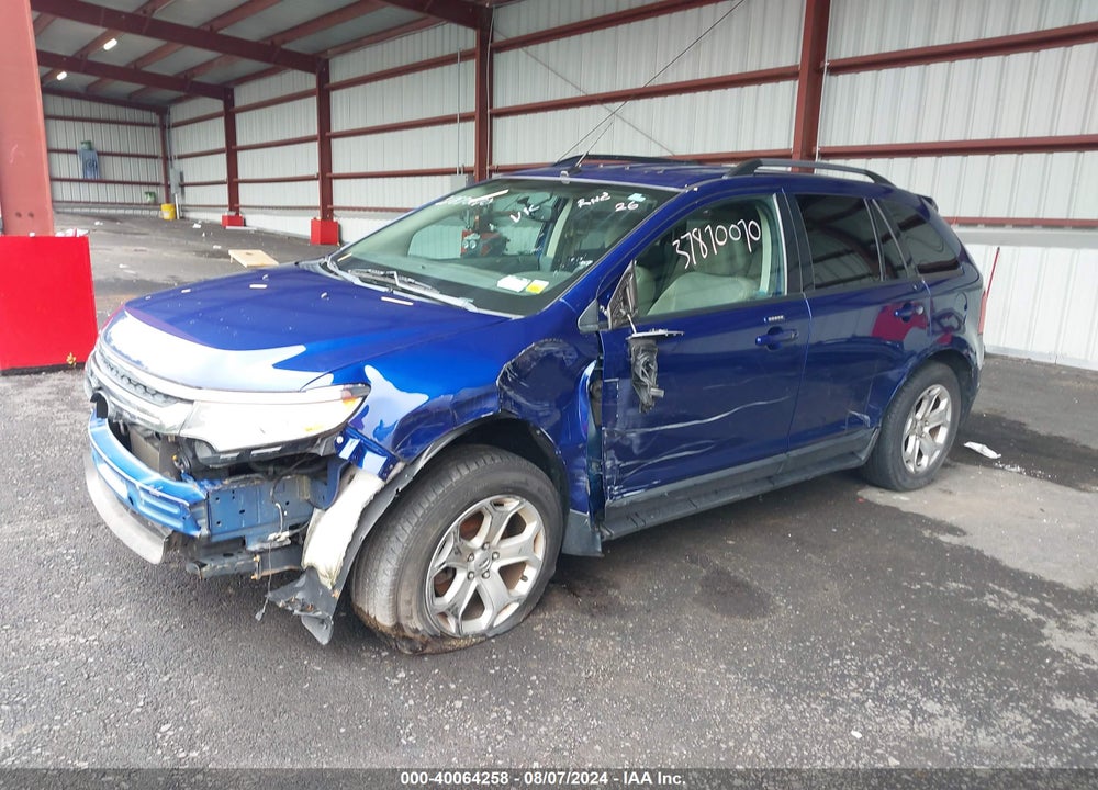2013 FORD EDGE SEL VIN: 2FMDK3J90DBC15291