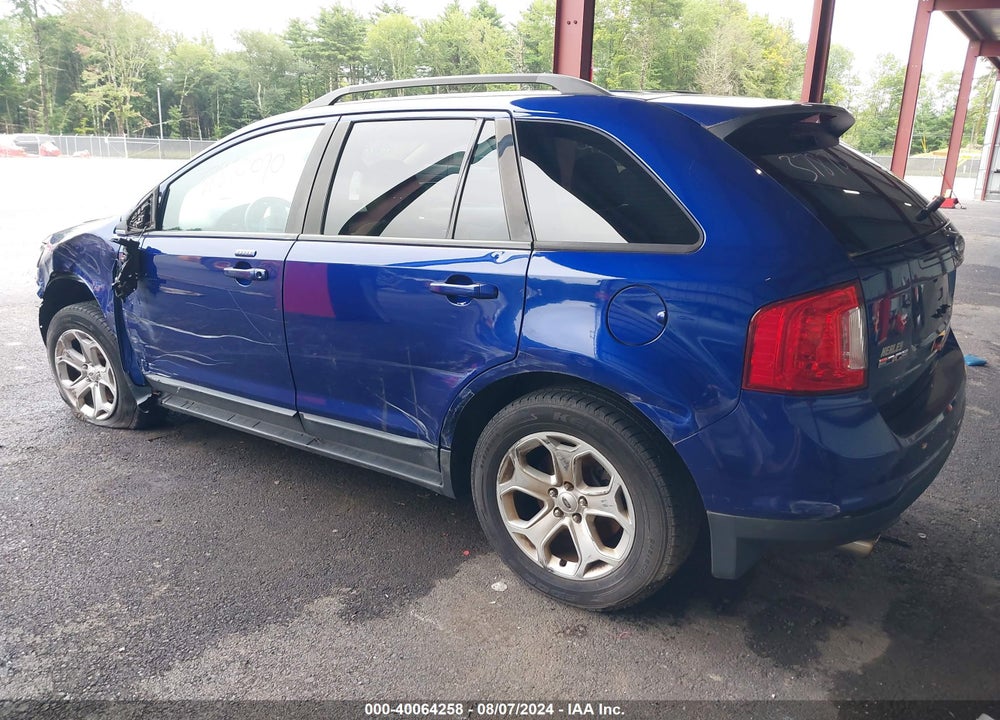 2013 FORD EDGE SEL VIN: 2FMDK3J90DBC15291