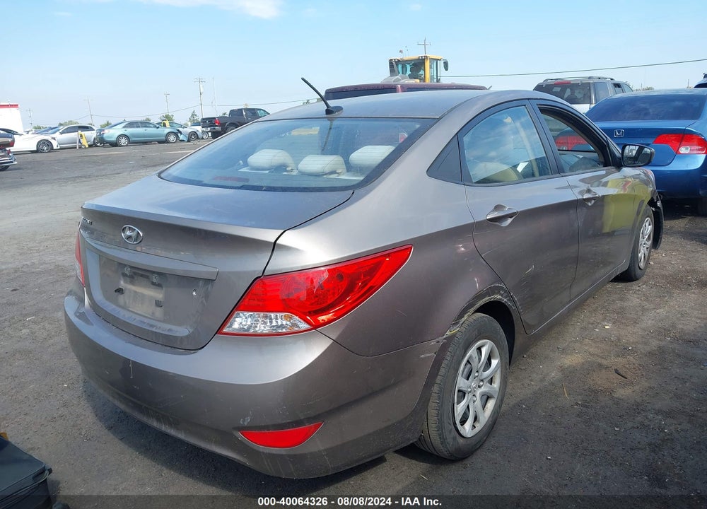 2012 HYUNDAI ACCENT VIN: KMHCT4AE4CU119541
