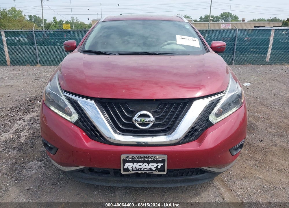 2018 NISSAN MURANO SL VIN: 5N1AZ2MH3JN187255