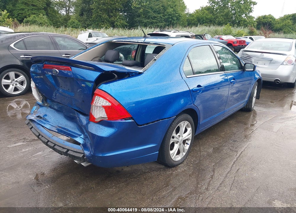 2012 FORD FUSION SE VIN: 3FAHP0HA4CR148965