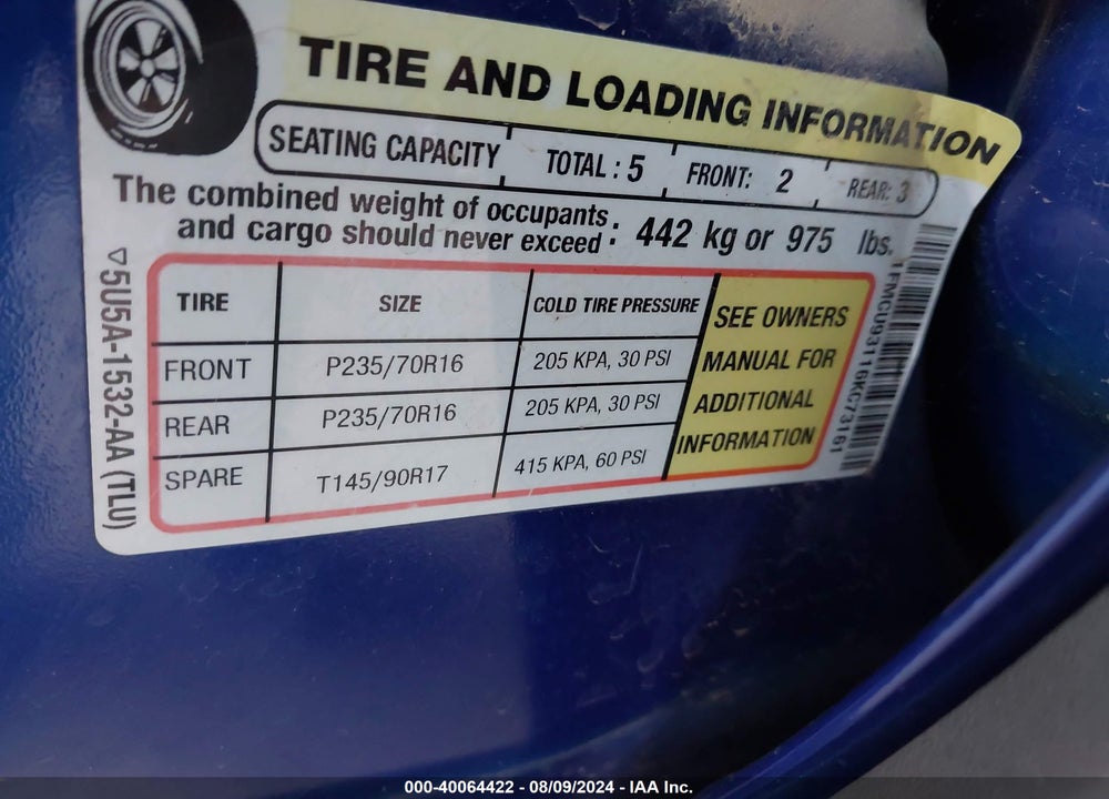2006 FORD ESCAPE XLT/XLT SPORT VIN: 1FMCU93116KC73161