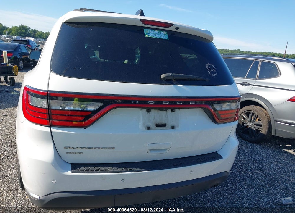 2016 DODGE DURANGO SXT VIN: 1C4RDJAG0GC409864