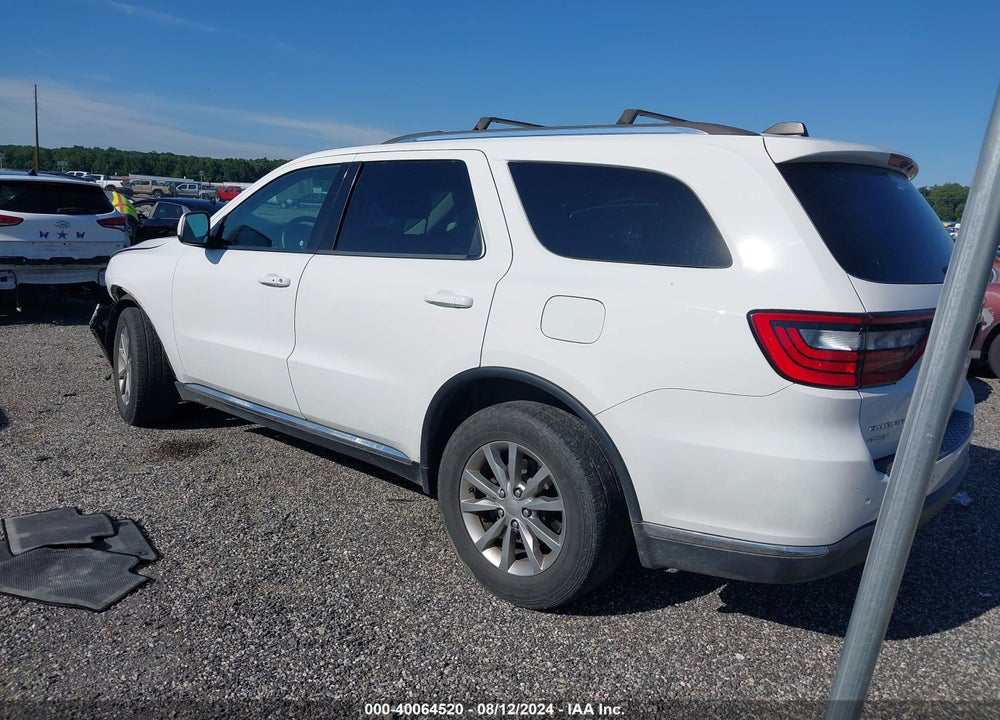 2016 DODGE DURANGO SXT VIN: 1C4RDJAG0GC409864