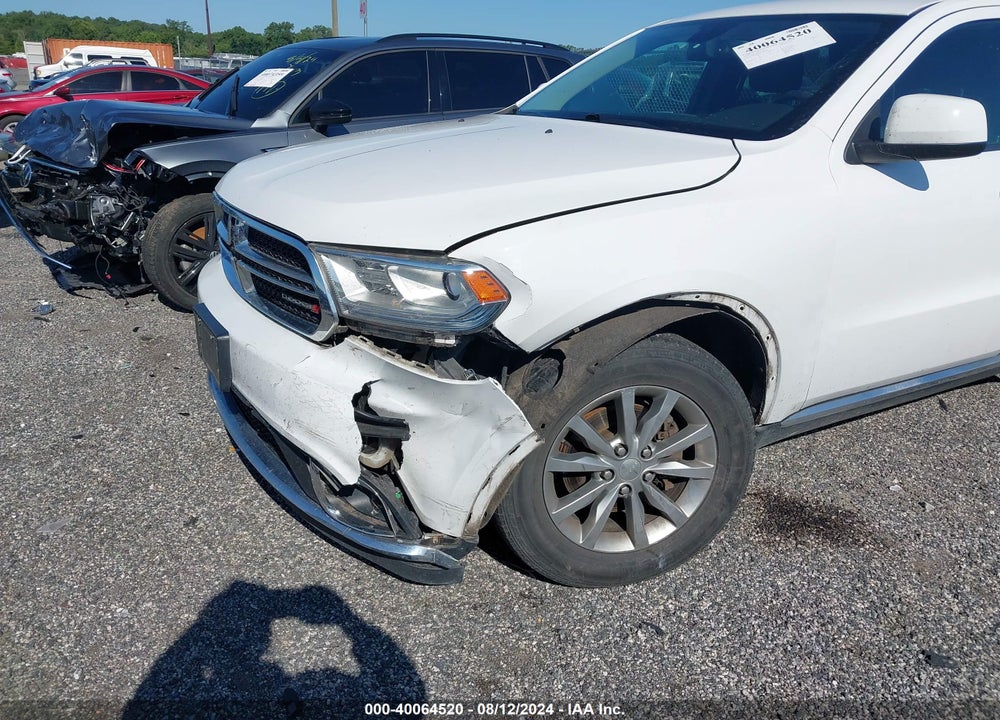 2016 DODGE DURANGO SXT VIN: 1C4RDJAG0GC409864