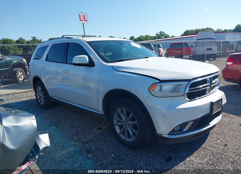 2016 DODGE DURANGO SXT VIN: 1C4RDJAG0GC409864