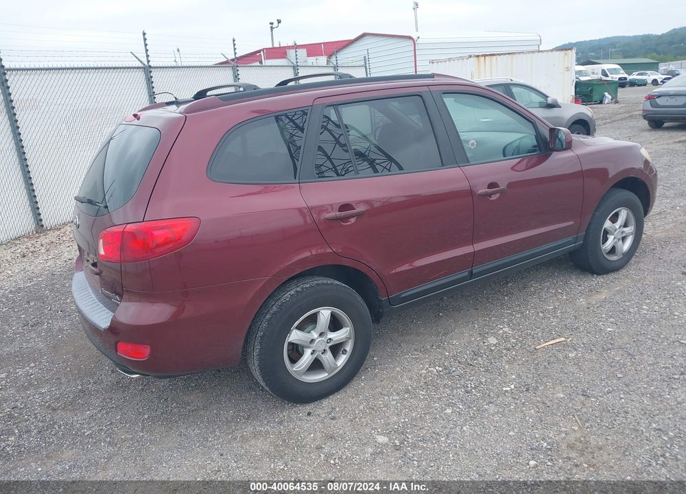 2007 HYUNDAI SANTA FE GLS VIN: 5NMSG73D77H098529