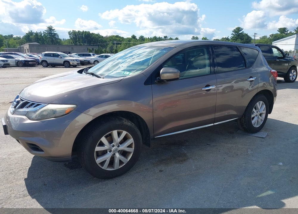 2011 NISSAN MURANO S VIN: JN8AZ1MW5BW183253