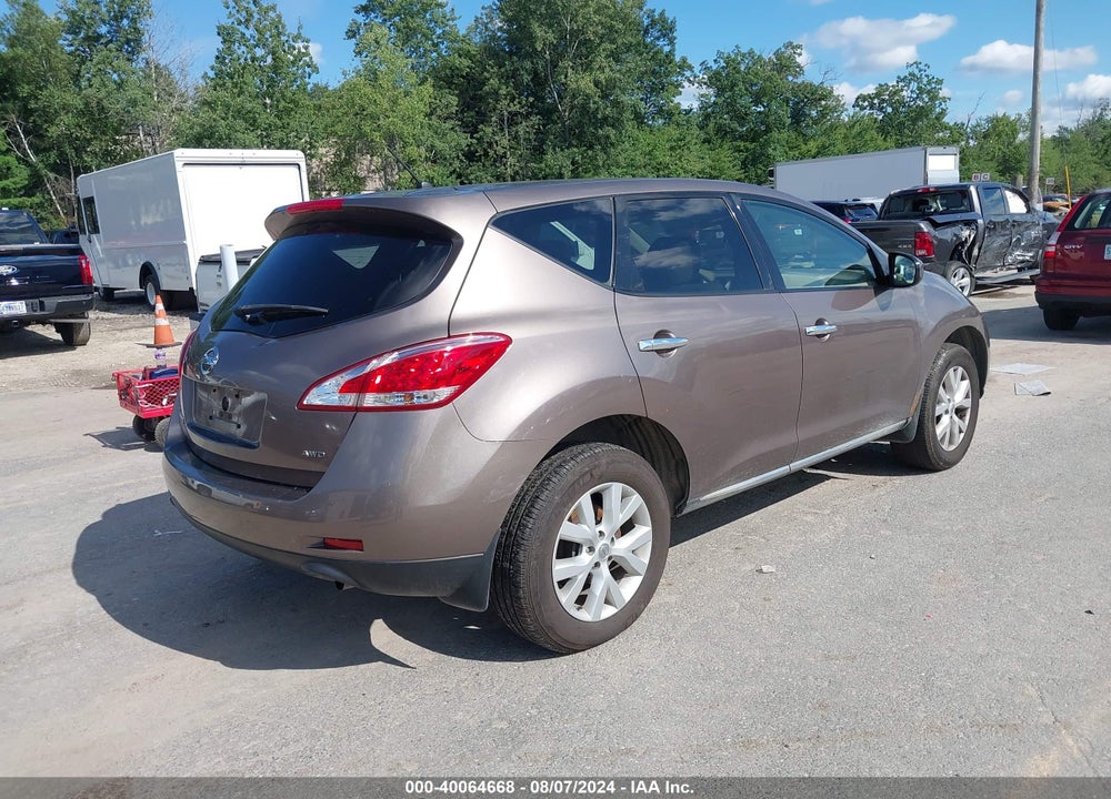2011 NISSAN MURANO S VIN: JN8AZ1MW5BW183253