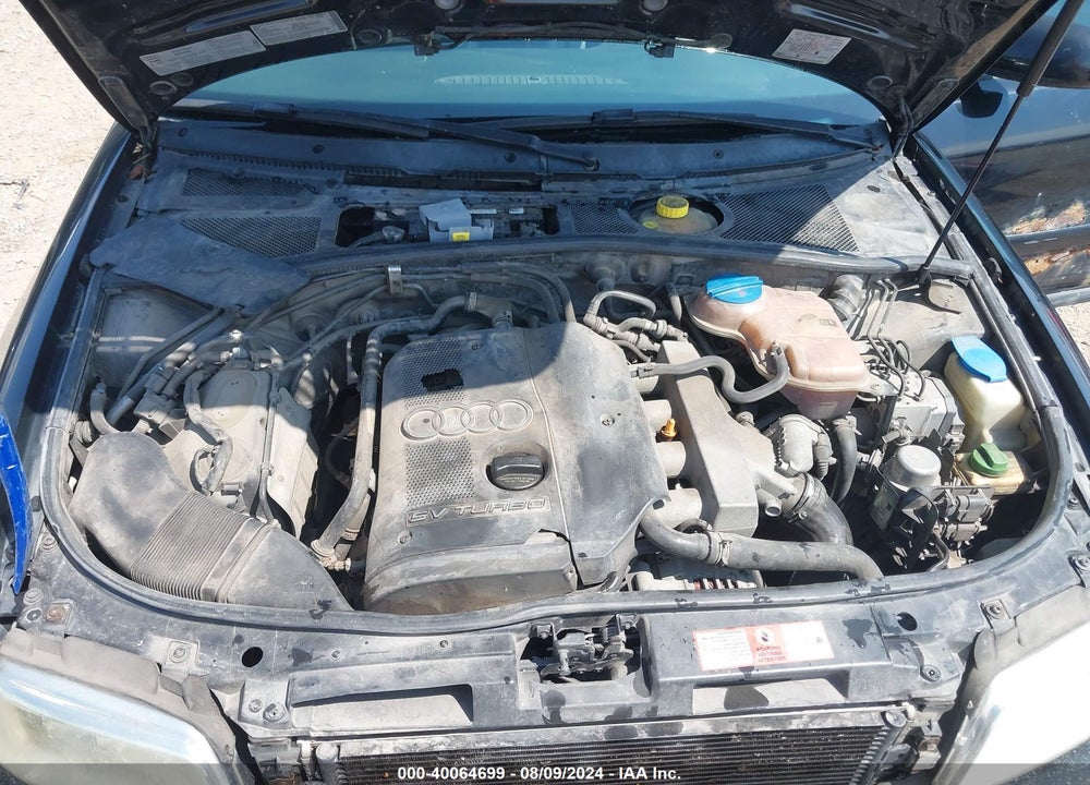 2001 AUDI A4 1.8 T VIN: WAUDC68D61A090878