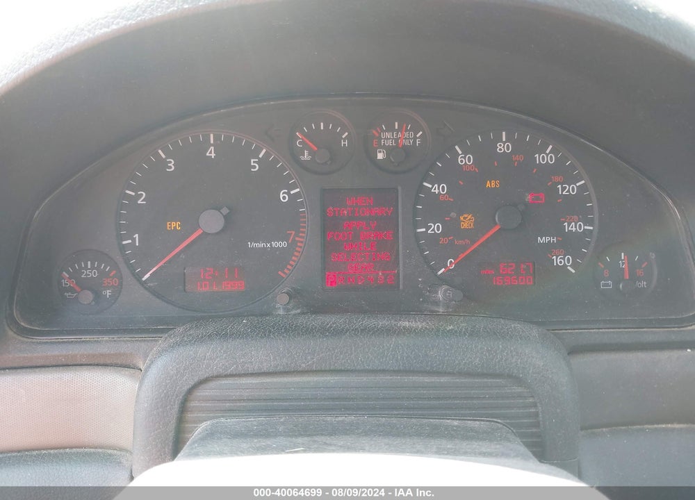 2001 AUDI A4 1.8 T VIN: WAUDC68D61A090878